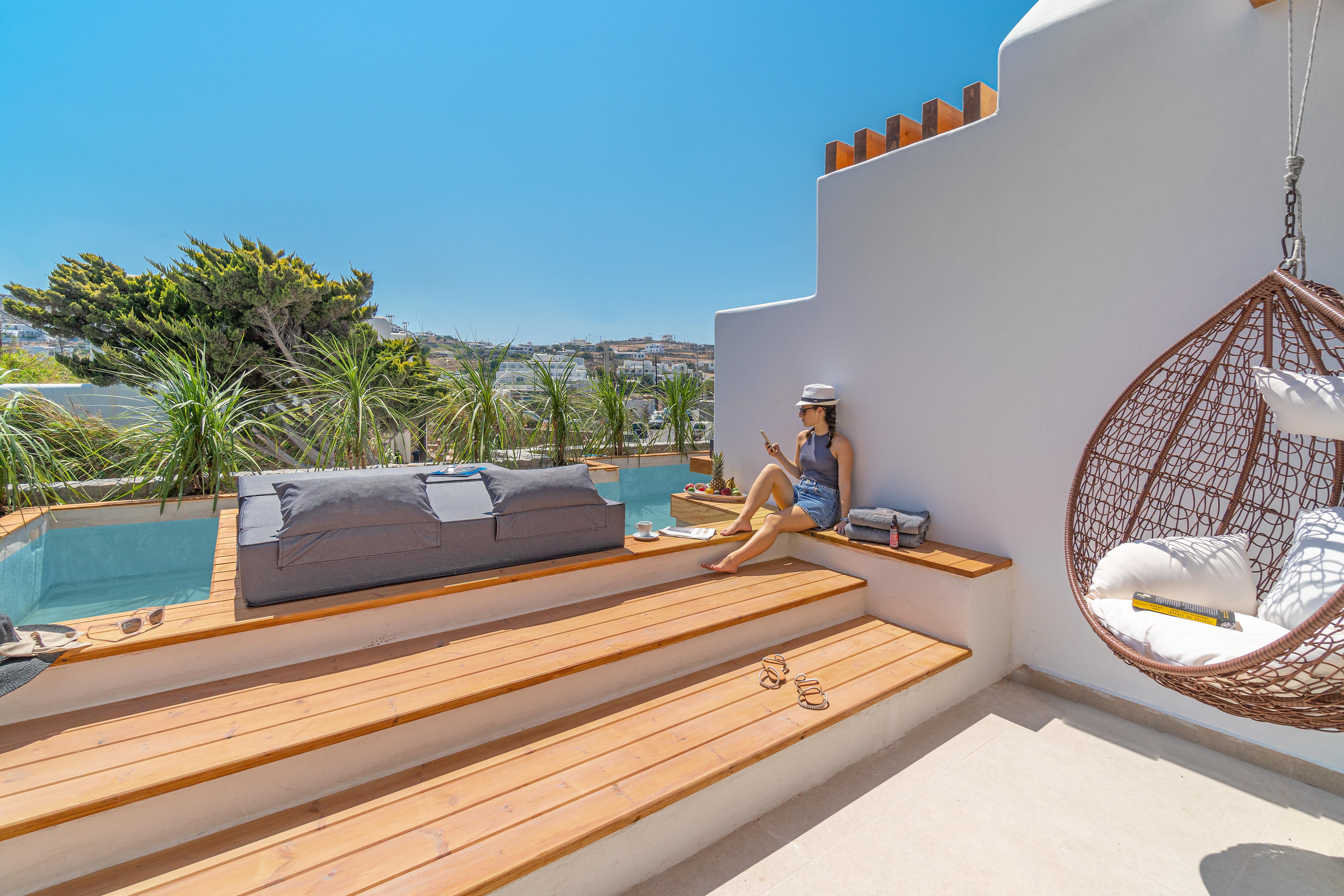 Omnia Mykonos Boutique Hotel & Suites Ornos  Exterior foto